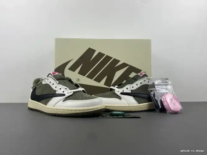 Cheap MEDIUM 1 TRAVIS JORDAN OLIVE LOW DM7866-200 X AIR SCOTT OG 0505